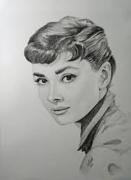 Audrey Drawing by Liza Cook - Audrey Fine Art Prints and Posters for Sale - audrey-liza-cook