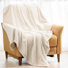 Amazon.com: Excervent Soft Flannel Flannel Fleece Throw Blanket (50x70 inches, Ivory) Lightweight Cream Blankets Chevron Pattern for Sofa, Couch, Bed - Fluffy Warm Cozy Decorative : Home & Kitchen