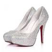 Silver Women s Heels Pumps - Sears