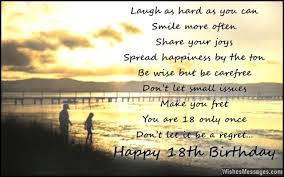 18th Birthday Wishes for Son or Daughter: Messages from parents to ... via Relatably.com