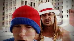 Kid Rock and Eminem performing together