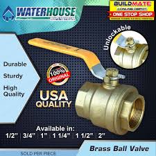 WATERHOUSE by POWERHOUSE Brass Ball Valve 1-1/4" | 1-1/2 ...