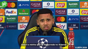 Gabriel Jesus sonha com renovação no Arsenal e com a conquista de títulos