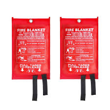 Fire Safety Hero 4 Pack 39''x39'' Fiberglass Emergency Fire ...