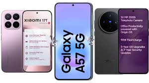 Xiaomi 17T vs Vivo X200T vs Samsung Galaxy A57: Price in India, Specifications and Features Compared