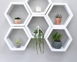 تصویر قفسه های دیواری در خانه