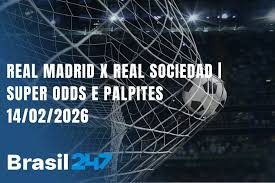 Real Madrid x Real Sociedad - Super Odds e Palpites do Futebol - 14/02/2026