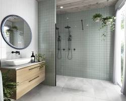 Image of Scandinavian bathroom