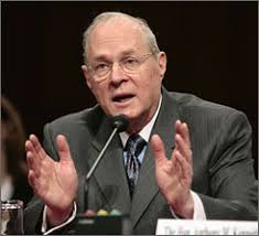 Justice Anthony Kennedy testifies before the Senate Judiciary Committee on Capitol Hill. - anthony-kennedy