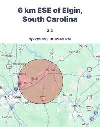 Earthquake reported in South Carolina town