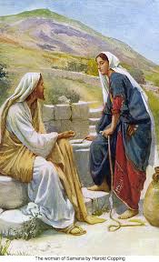 Image result for jesus conversation with samaritan woman
