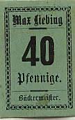 Groitzsch, Max Liebing 40 Pfennig o.D. Sachsen Münzen - scheine1c0321