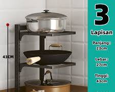 Gambar Tempat cuci piring sudut dengan storage tertutup