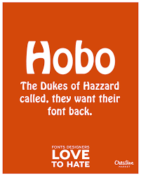 Bildergebnis für hobo font