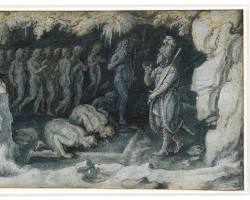 Image of Odyssey Book 11 classical art Odysseus Nekyia underworld Elpenor Teiresias