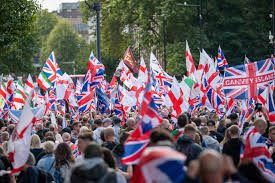 London witnessed a massive "Unite the Kingdom" rally led by ...