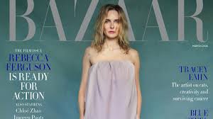 Rebecca Ferguson Makes Her British Harper’s Bazaar Cover Debut Decked Out in Balenciaga