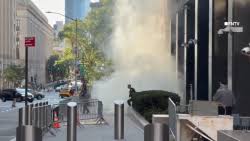 Person in custody after throwing makeshift incendiary device at NY’s FBI headquarters