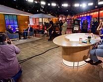 Today Show NBC 1952 Dave Garroway J. Fred Muggs chimpanzee Studio 1A Rockefeller Center history original cast black and white stills, AI generated