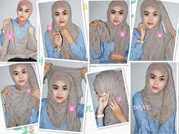 Image result for tutorial hijab