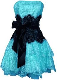 Image result for blue and black dress