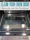 Cleaning an oven with vinegar