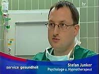 Psychologe <b>Stefan Junker</b> im Fernsehinterview als Hypnoseexperte für <b>...</b> - hr-stefan-junker
