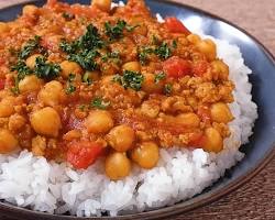 ひよこ豆カレー キーマカレー風の画像