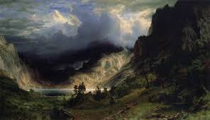 Bierstadt, Albert: Sturm in den Rock Mountains, Mt. Rosalie [1 ...