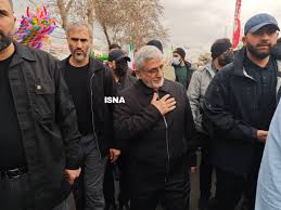 فرمانده سپاه و نیروی قدس سپاه در راهپیمایی 22 بهمن/ قاآنی و پاکپور بدون لباس نظامی در میان مردم + تصاویر
