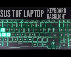 Image of ASUS TUF Gaming F15 keyboard RGB