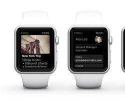 Evernote smartwatch app