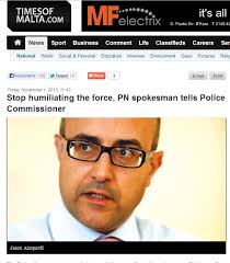 ... whatever the Home Affairs Minister&#39;s chief of staff Silvio Scerri did. - stop-humiliating-the-force