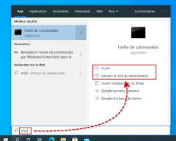 Image de Ouvrez l'invite de commandes dans Windows 10