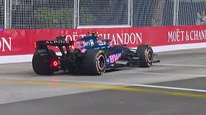 El momento del abandono de Franco Colapinto en el Gran Premio de Singapur de la Fórmula 1: cuál fue la falla que reportó Alpine