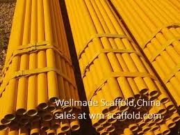 Painting Scaffolding Poles - Wellmade Scaffold