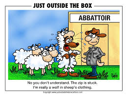 Image result for wolf in sheep's clothing cartoon