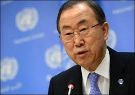 UN Secretary General Ban Ki-Moon. Photo: AFP • See Related Articles • Read more by Dr. Amir Sharifi - syriakurd1006