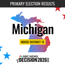 Michigan House District 13 Primary Election Live Results 2026