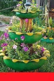 Image result for flowers on tires