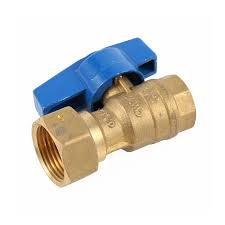 Straight Brass Water Meter Ball Valve with Swivel Nut ...
