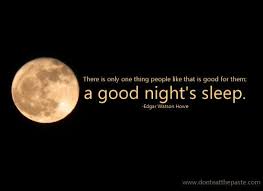 Good Night Sleep Quote- information about shopping for a new ... via Relatably.com