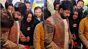 Pawan Singh turns 40: Who is the mystery woman with sindoor seen beside actor in viral cake-cutting video?