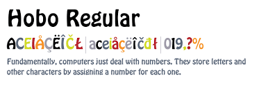 Bildergebnis für hobo font