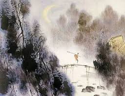 Image result for 雞聲茅店月，人跡板橋霜