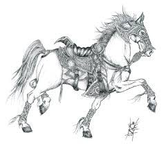 Image result for white horse drawing