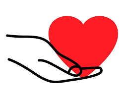 Image of heart with a donor symbol