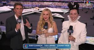 NBC names Terry Gannon, Tara Lipinski, and Johnny Weir as Olympics closing ceremony hosts