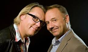 Vic and Bob. Vic Reeves and Bob Mortimer have put their heads together to write and star in BBC sitcom House of Fools. Photograph: Richard Saker - Vic-and-Bob-008
