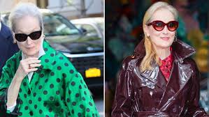 Meryl Streep Takes ‘The Devil Wears Prada 2’ From Green Spotted Satin to Red Patent in New York